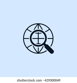 earth globe icon. earth globe sign