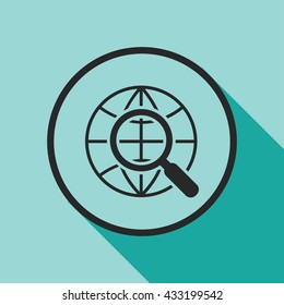 earth globe icon. earth globe sign