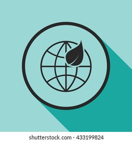 earth globe icon. earth globe sign