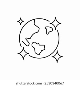 earth globe icon sign vector