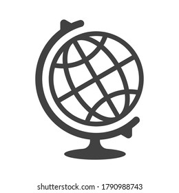 Earth globe icon stock vector illustration flat design