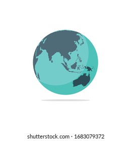 Earth globe icon symbol vector