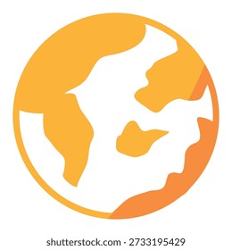 Earth globe icon, earth vector art, earth clip art, globe clip art, world map planet geography vector illustration
