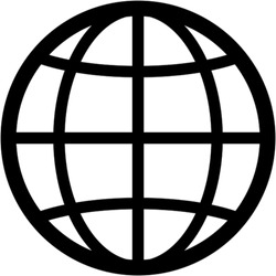 Earth Globe Icon - Vector Illustration