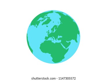 Earth Globe Icon Vector Illustration