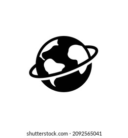 Earth globe icon vector illustration