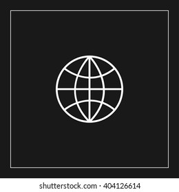 earth globe icon. globe vector illustration
