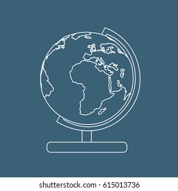 earth globe icon, vector illustration design.