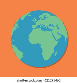 Earth globe icon, vector illustration design.
