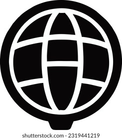 Earth globe icon of the web, World map in globe shape, Vector illustration 25