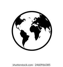 mundo, mundo, mundo, planeta - Vector icono aislado	
