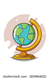 A earth globe illustration vector