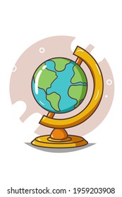 A earth globe illustration vector