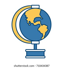 Earth globe isolated