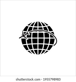 Earth globe isolated on white background
