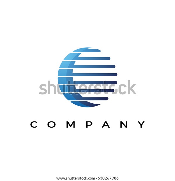 Earth Globe Logo Corporate Business Sign Stock Vector (Royalty Free ...