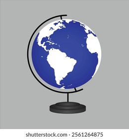 Earth globe model vector design .