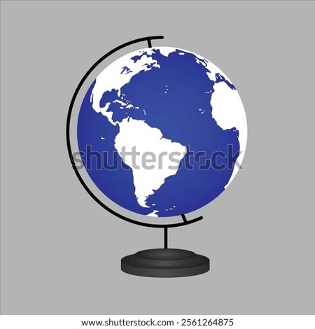 Earth globe model vector design .
