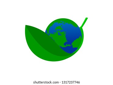 Earth, globe, mother earth logo vector