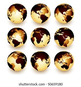 Earth globe set