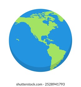 Conjunto de globo terráqueo. Mapa mundial en forma de globo. Vector aislado ilustración. Colección de globos terrestres. EPS 10.