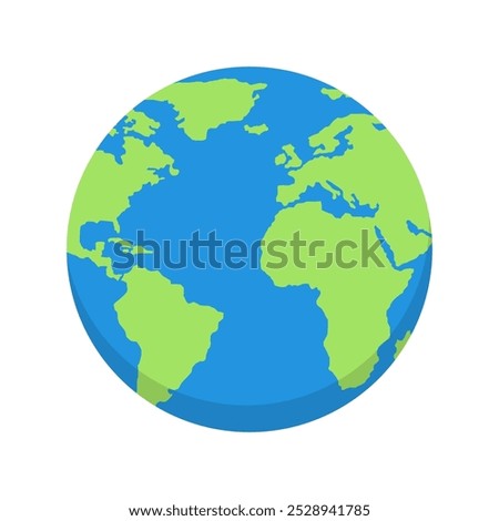 Earth globe set. World map in globe shape. Vector isolated illustration. Earth globes collection. EPS 10.