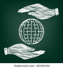 Earth Globe sign