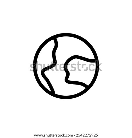 earth globe simple icon vector design