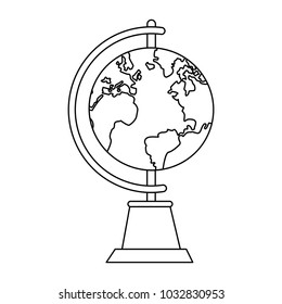 Earth globe symbol