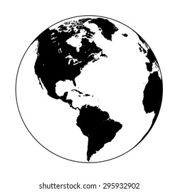 Earth globe symbol