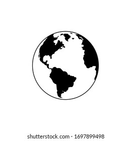 Imagen vectorial del símbolo del globo terrestre