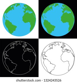 Earth globe vector