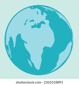 Earth Globe Vectordesign Illustration