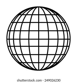 Earth Globe - Vector icon