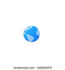 Earth Globe vector icon. Ecology, eco life, nature, life symbol, pictogram.
