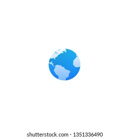 Earth Globe vector icon. Ecology, eco life, nature, life symbol, pictogram.