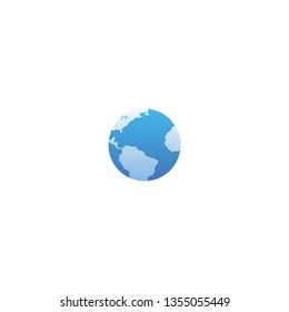 Earth Globe vector icon. Ecology, eco life, nature, life symbol, pictogram.
