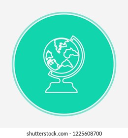 Earth globe vector icon sign symbol
