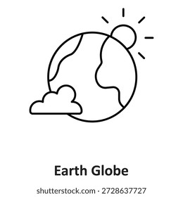 Icono de Vector de globo terráqueo que puede modificarse o editarse fácilmente

