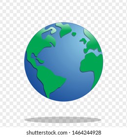 earth globe vector, earth illustration.