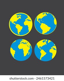 ilustración de Vectores de globo terráqueo con diferentes diseños para Descarga 