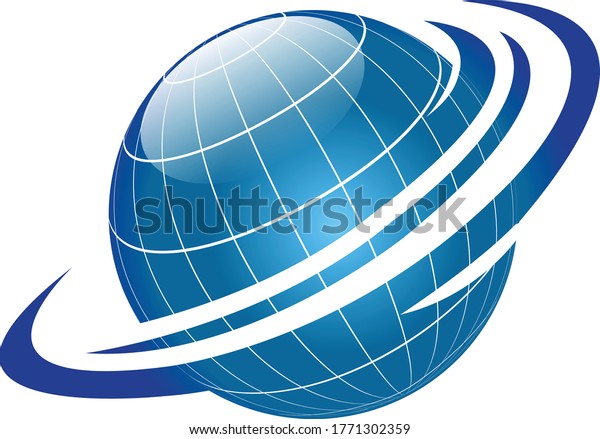 Earth Globe World Logo Design Ideas Stock Vector (Royalty Free ...