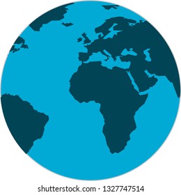 earth globe world map vector