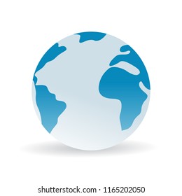 Earth globes isolated 