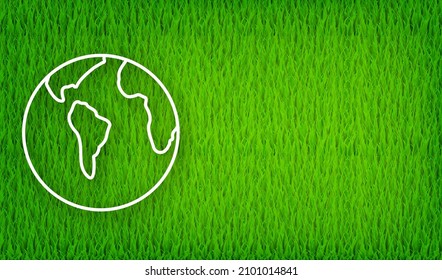 Die Erde Globes ist ein Symbol, einzeln auf weißem Hintergrund. Flat planet Earth Icon. Vektorgrafik.