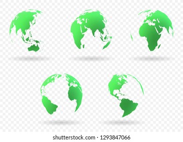 Earth globes set