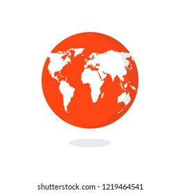 Earth globes. Vector illustration.
