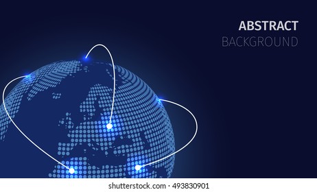 Earth globes ,Vector illustration.