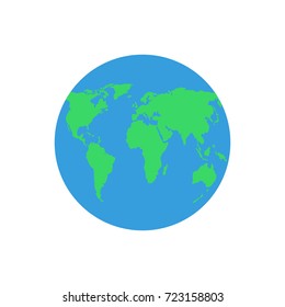 Earth globes. Vector illustration.