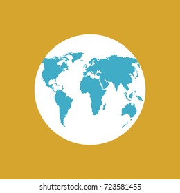 Earth globes. Vector illustration.
